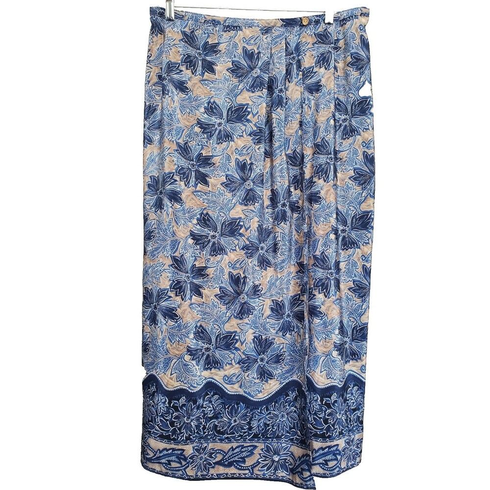 St Michael from Marks & Spencer Scarf Print True Wrap Maxi Skirt Size US 12